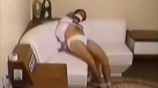 Online film Eder Wallace tied up and cleave gagged and tape gagged in underwear