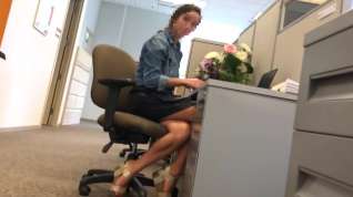 Online film Sexy candid coworker legs and ass in wetlook dress