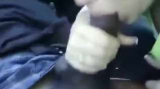 Online film Sucking a black dick in a car at the mall