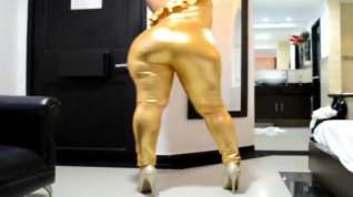 Online film Milf Big ass gold bodysuit