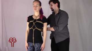 Online film Japanese bondage harness tutorial
