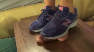 Online film New Balance sneakers gonna crush your cock