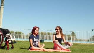 Online film Sexy paraplegic yoga