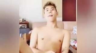 Online film sexy asian twink jerks and cums for cam