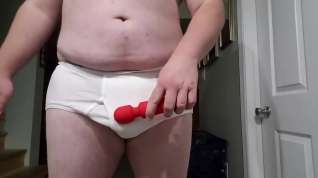 Online film Cum in tighty whities with vibrator
