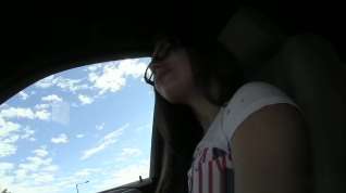 Online film Jenny college teen in glasses fucked in a car