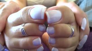 Online film Toes and hands - french nails