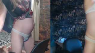 Online film pregnant early and late webcam babe