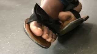 Online film Ebony toes dirty sole