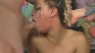 Online film Black Ghetto Slut With Frizzy Hair Getting Her Face Ruined