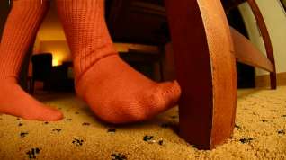 Online film Giantess Velma Bullies Tiny With Her Orange Kneesocks Enveloped Toes