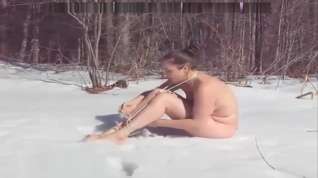 Online film SELFBONDAGE - OUTDOOR SNOW