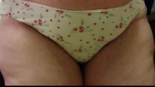 Online film BBW showing off her panties.