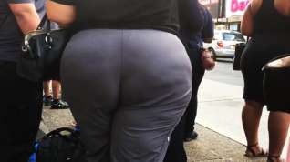 Online film Wide BBW Booty in Grey Pants