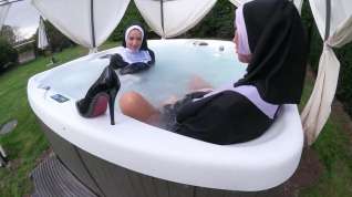 Online film Two Naughty Nuns Get Wet In The Hot Tub