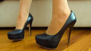 Online film Rebecca Hot indossa collant mostrando i piedini