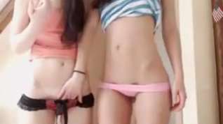 Online film Two Petite Young Brunettes Exploring Their Lesbian Desires