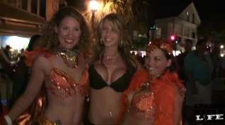 Online film Following Super Hot Girl Around Fantasy Fest Key West - SpringbreakLife