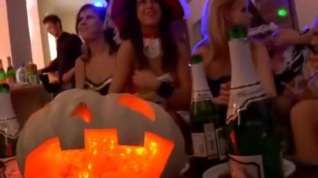 Online film halloween party turned into an orgy hard