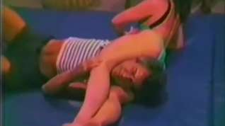 Online film vintage sexual lift and carry wrestling