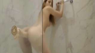 Online film anal toy in shower