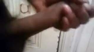 Online film Caught jerking big hard black cock