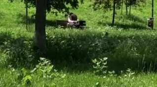 Online film Public Park Couple Rubbing - touching - licking - Voyeur