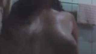 Online film Filipina amateur plays with her great natural tits in the shower part 2