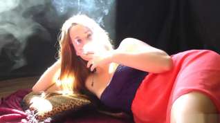 Online film Ava Grey loves smoking strong cigarettes
