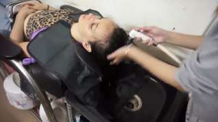 Online film Relaxing Shampoo And Head Massage For Long Hair