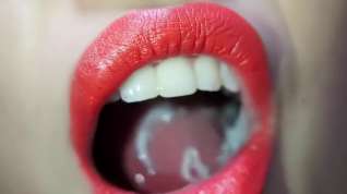 Online film asian mouth closeup