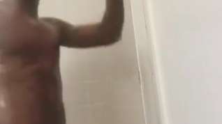Online film Big black dick stroke in the shower