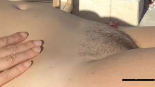 Online film my mom sunbathes naked in our garden