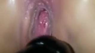 Online film Whore girlfriend gaping her pussy with huge dildo