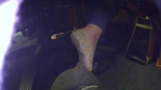 Online film Nats Sexy feet in Pedi socks out of her shoe