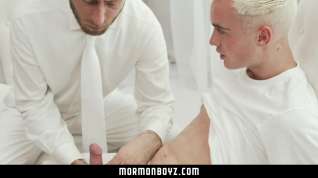 Online film MormonBoyz - Horny twink missionary jerked off by priest daddy