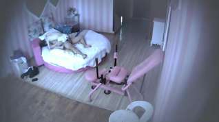 Online film Chinese asian couple in hotel