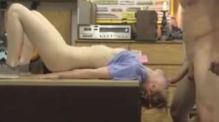 Online film Very Pretty Dolly Little Hammered On Desk In Pawn Shop