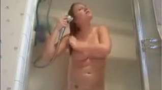 Online film Ugly Teen Girl Taking A Shower At Home