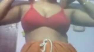 Online film Indian aunty dress change selfie, nude body shown for her bf