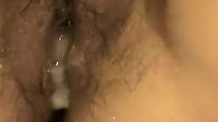 Online film Real creampie. Hairy pussy full of sperm for dummies.