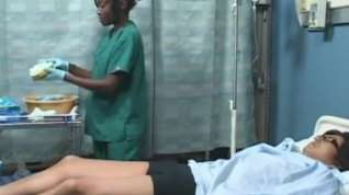 Online film Asian Japanese guy fucks black ebony girl in hospital
