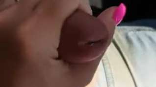 Online film Edging cock with pink nails