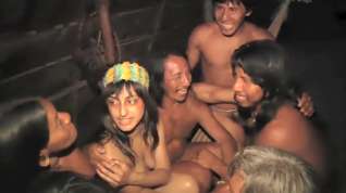 Online film [ENF] TV Reporter has to get naked for amazon tribe report