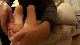 Online film Ankle sock tickling