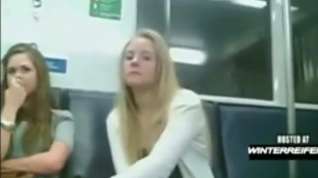 Online film 2 Girls like to see the Cock Flash in Subway
