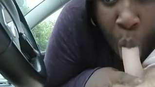 Online film Black Hooker BJ in car, cum in mouth - Portland, ME