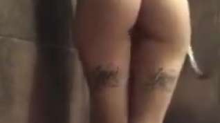 Online film Tattoo Hottie in the shower on periscope