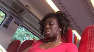 Online film Ultra Close-Up of Beautiful Ebony Feet on the Train