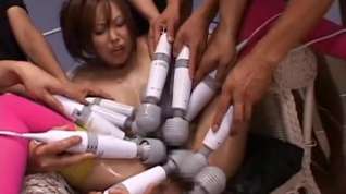 Online film Exotic Japanese girl in Hottest Gangbang, Stockings JAV clip